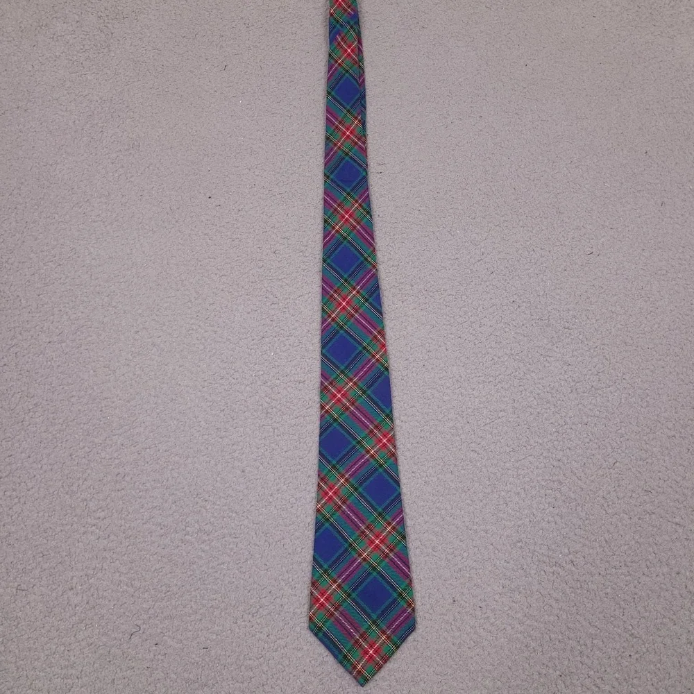 Vintage‎ Gap Necktie Tie Men's Tartan Plaid Made in USA Cotton
